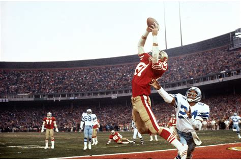 Dwight clark the catch - Oct 21, 2018 · The statues of Dwight Clark and Joe Montana are placed 23 yards apart. Clark's sculpture extends 11 feet in the air. In addition to the statues, the 49ers are wearing "87" helmet decals throughout ... 